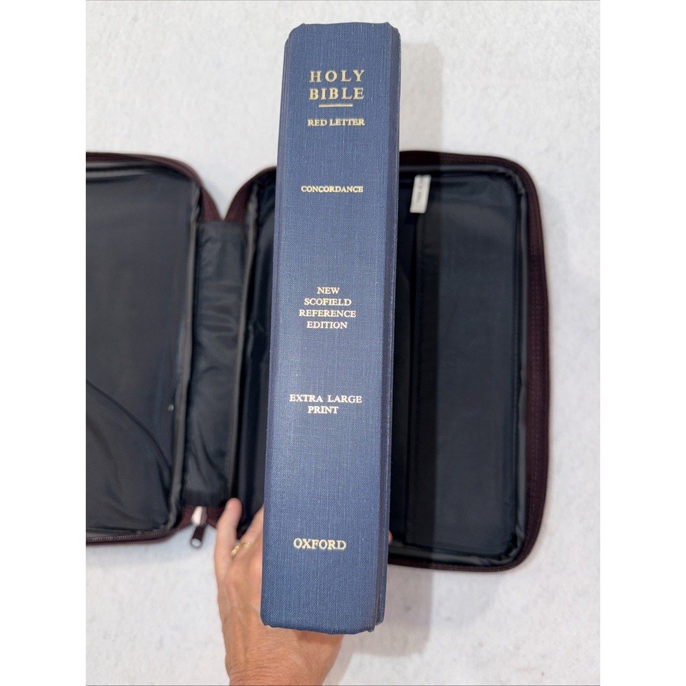 New Scofield Ref Bible 1967 KJV C. I. Scofield Oxford Press Large Print W/ Case